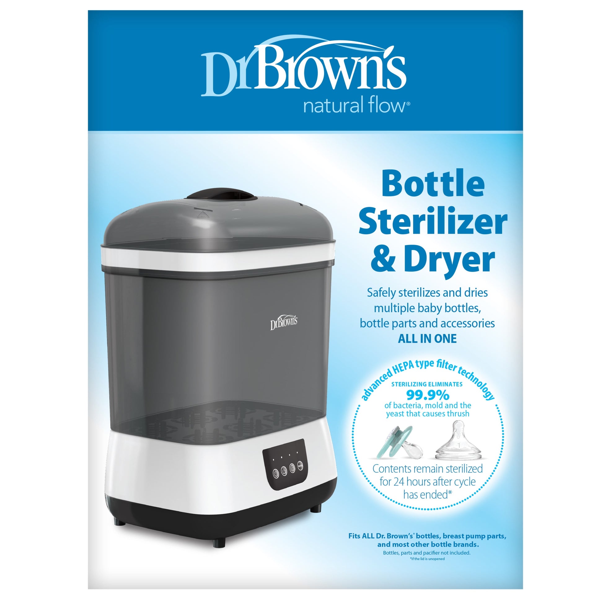 All-In-One Sterilizer & Dryer for Baby Bottles